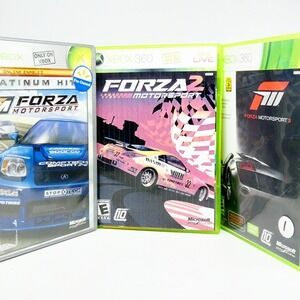 Forza Motorsport 1, 2 & 3 Xbox, Xbox 360 Bundle CIB Great Condition